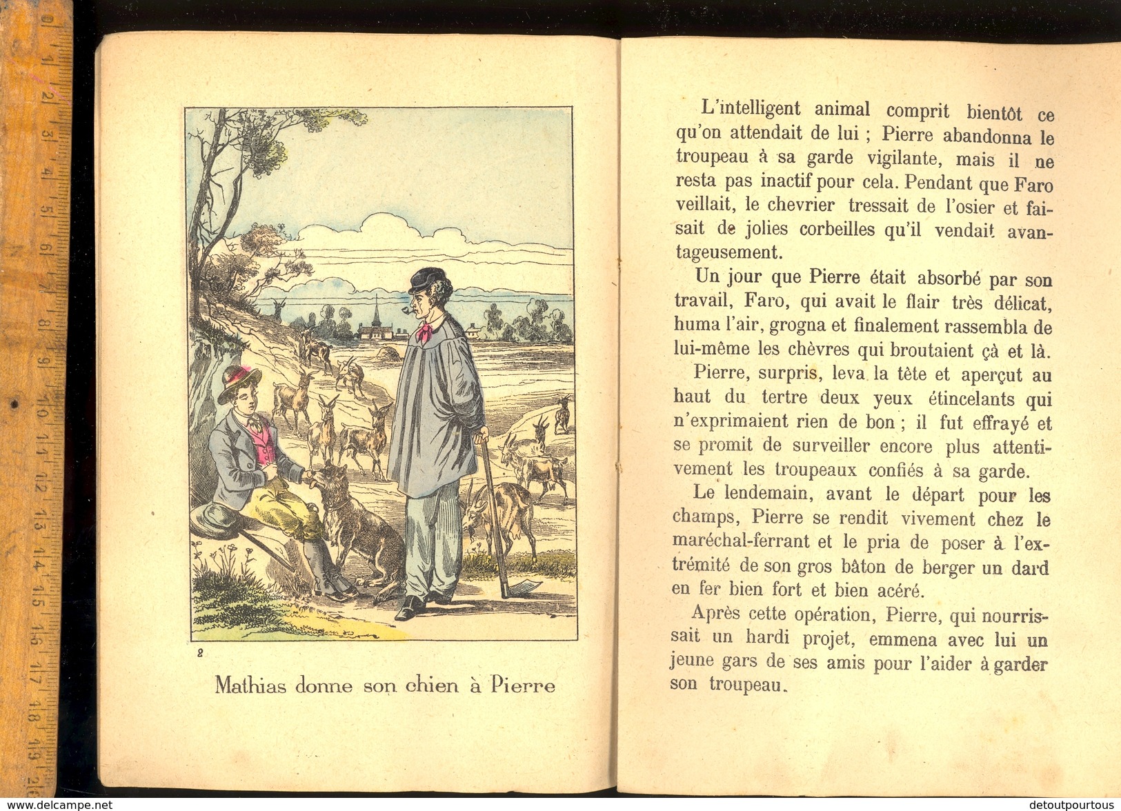 Livre Imagerie D'Epinal : Pierre Le Chevrier 12 Pages 6 Images / Histoire De Chèvre Et De Loup Goat Geiten - Other & Unclassified