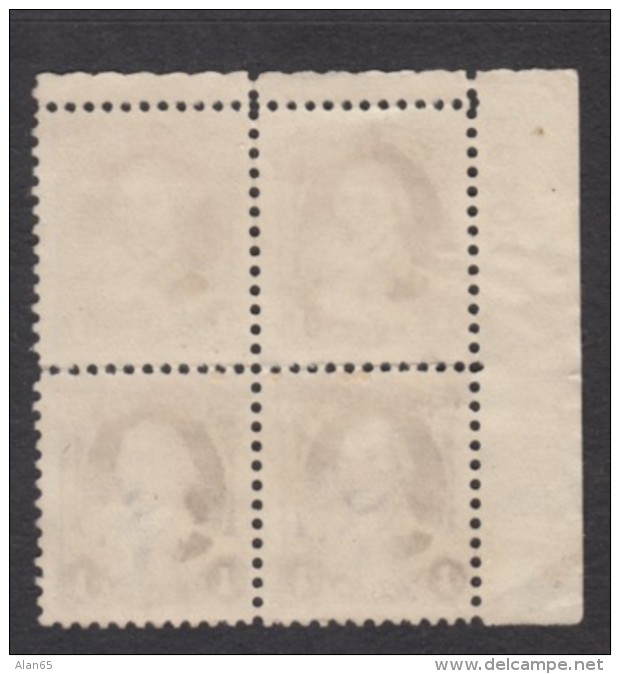 Sc#705 #706 &amp; #709 Washington Bicentennial 1-, 1 1/2-, And 4-cent Issues Unused NO GUM Plate # Blocks Of 4 Of Each - Numéros De Planches