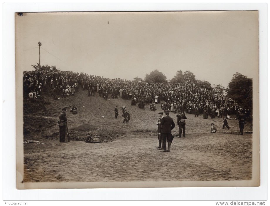 France Aviation Circuit Europeen Foule A L'Aerodrome De Vincennes Ancienne Photo 1911 - Aviation