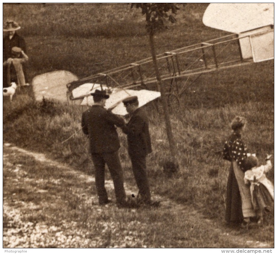 France Juvisy Terrain D'Aviation Avions Sylphe Helicoplane Jourdan Ancienne Photo 1911 - Aviación