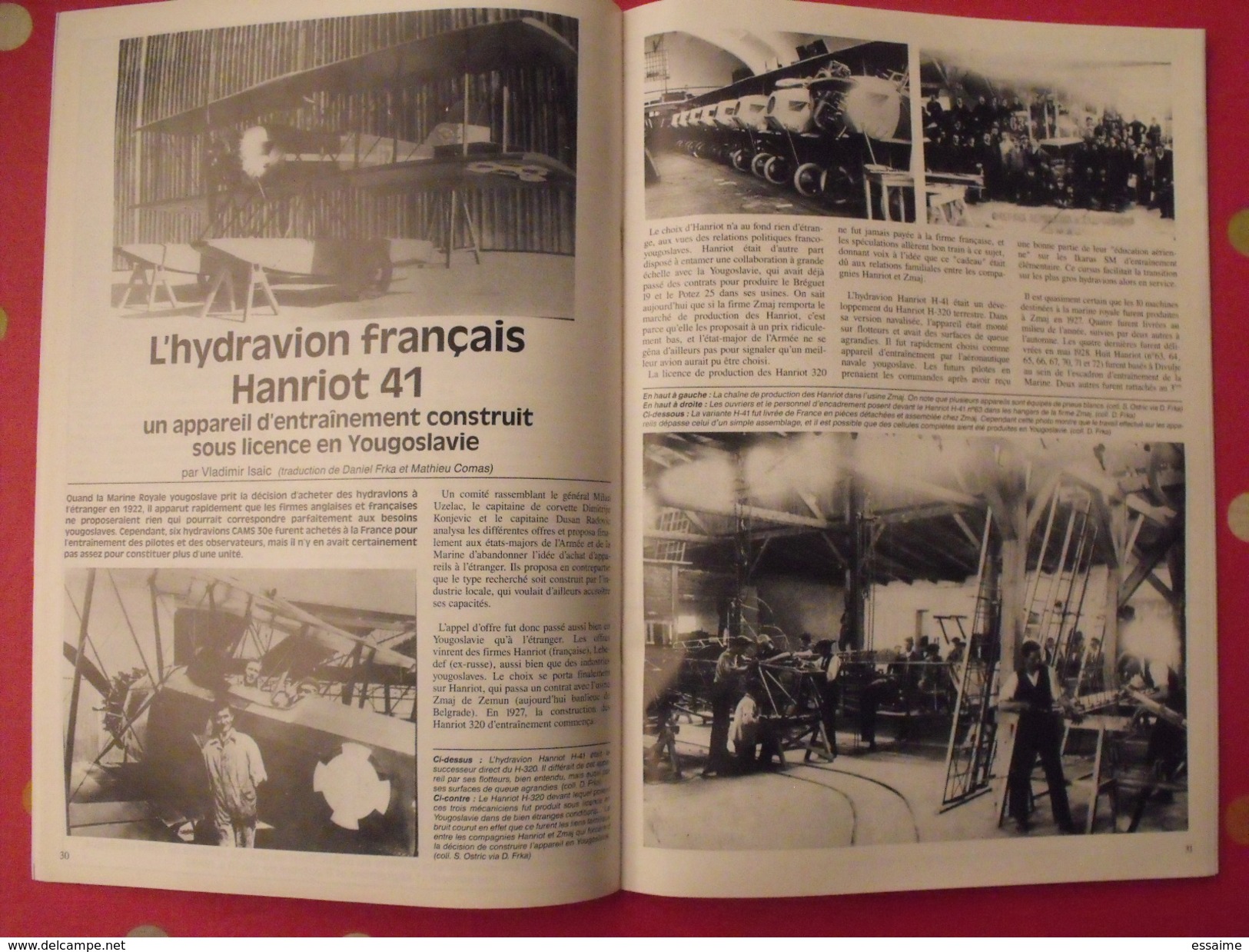 lot de 4 revues Avions. 1999-2000. toute l'aéronautique et son histoire. Aviation avion