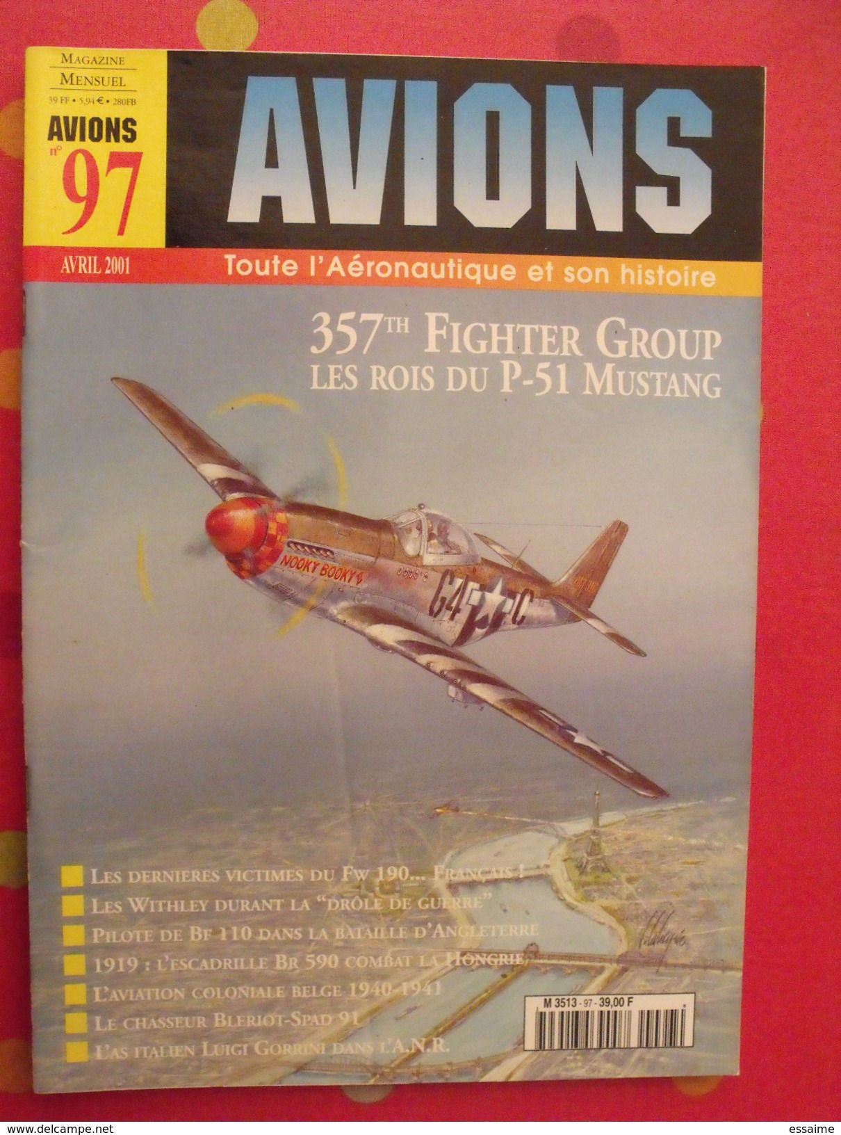 lot de 4 revues Avions. 2000-2001. toute l'aéronautique et son histoire. Aviation