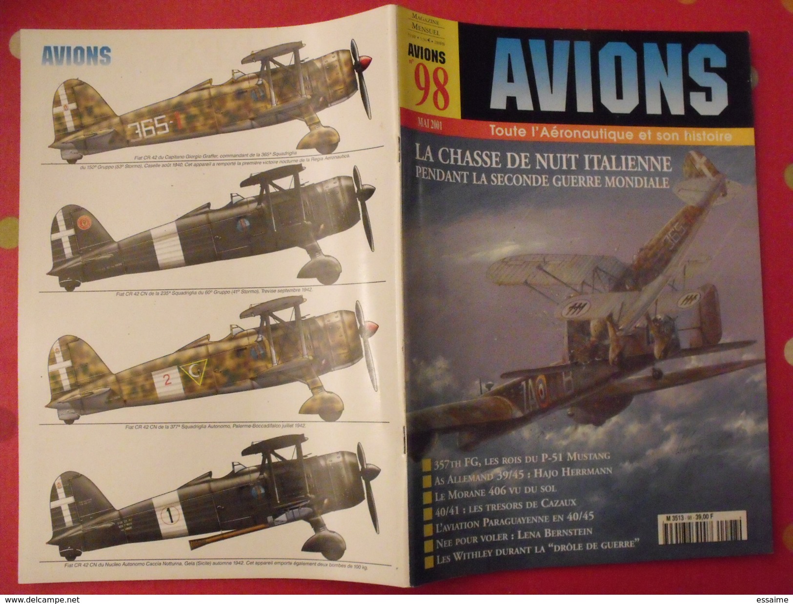 lot de 4 revues Avions. 2000-2001. toute l'aéronautique et son histoire. Aviation