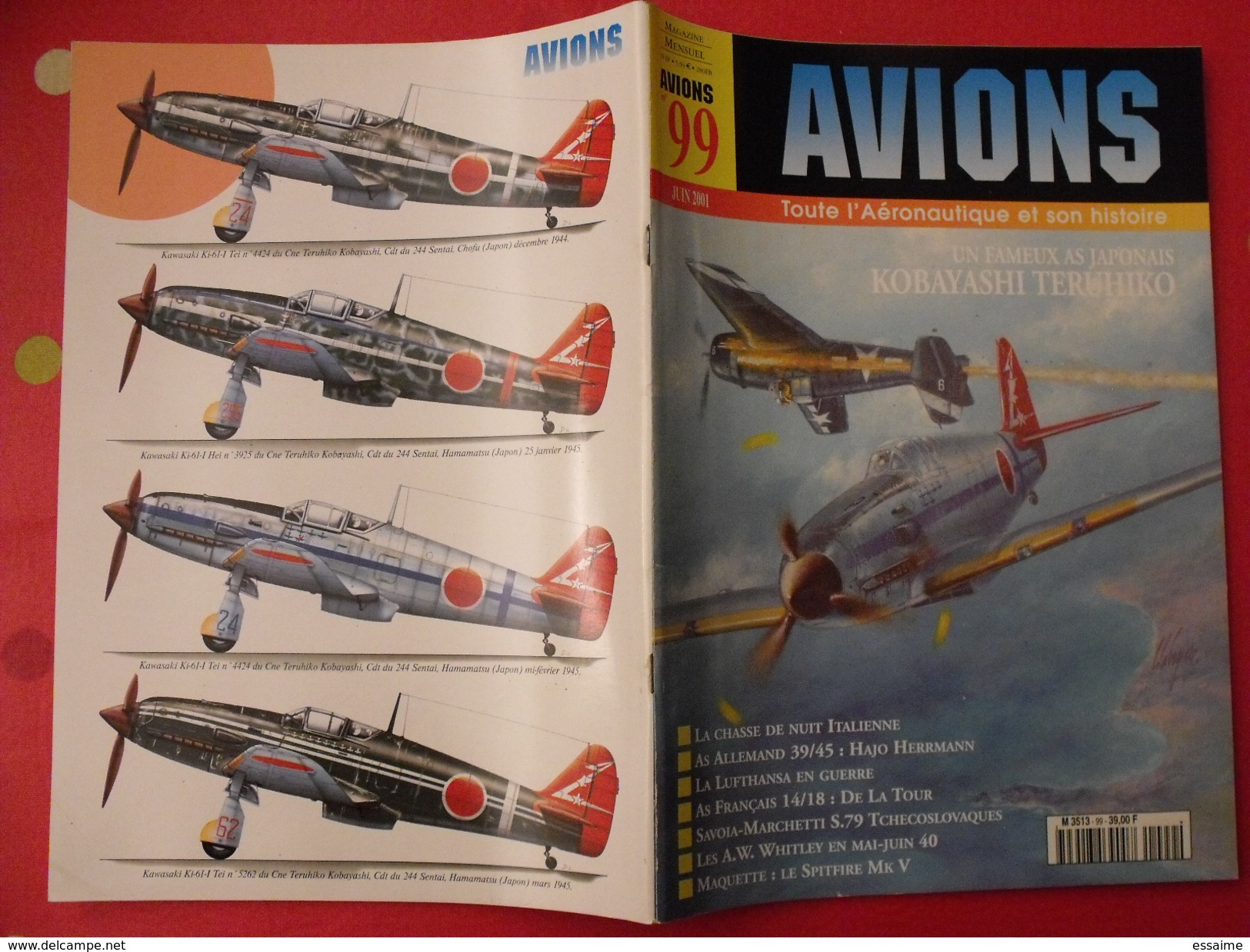 lot de 4 revues Avions. 2000-2001. toute l'aéronautique et son histoire. Aviation