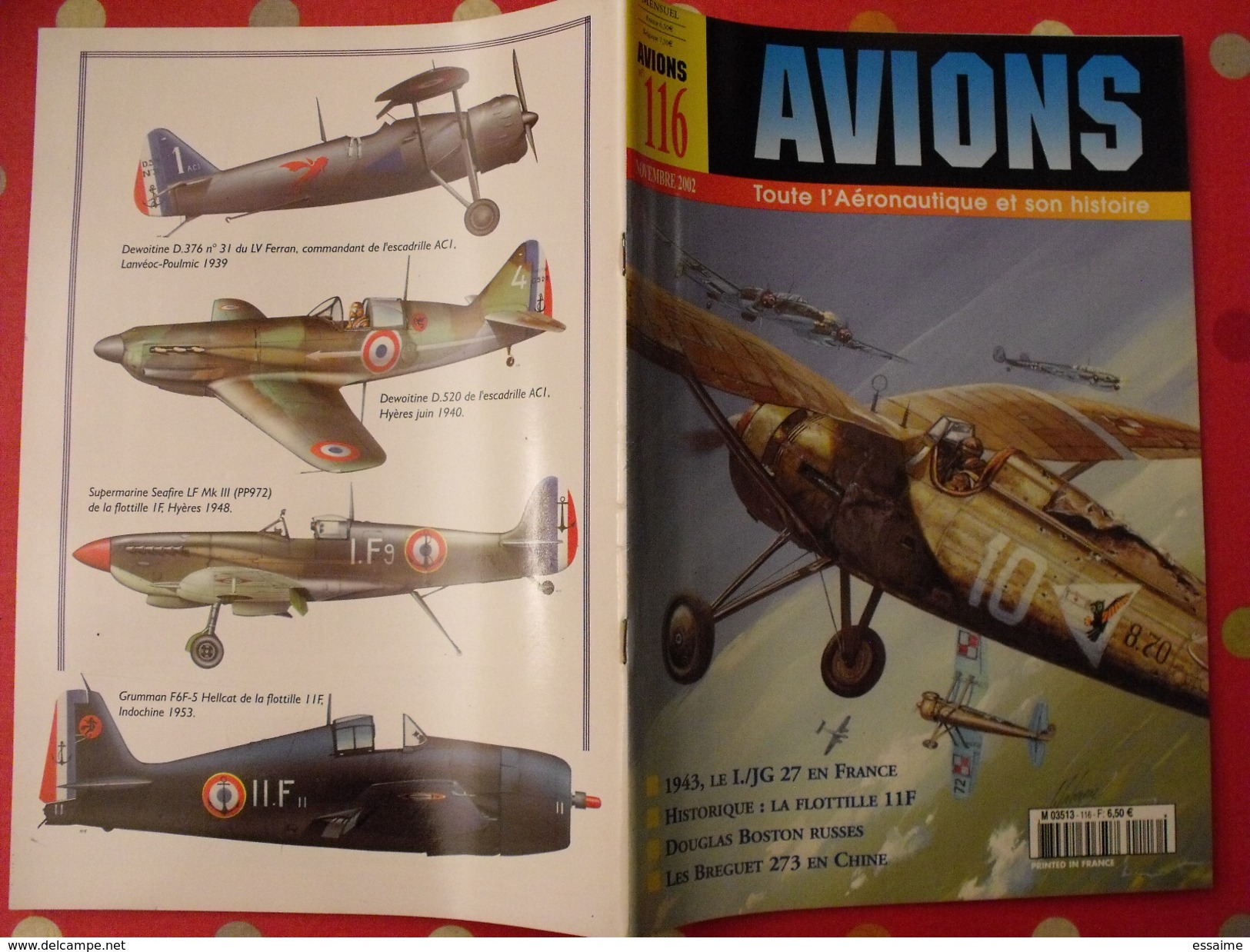 Lot De 3 Revues Avions. 2002-2003. Toute L'aéronautique Et Son Histoire. Aviation Avion - Aviazione