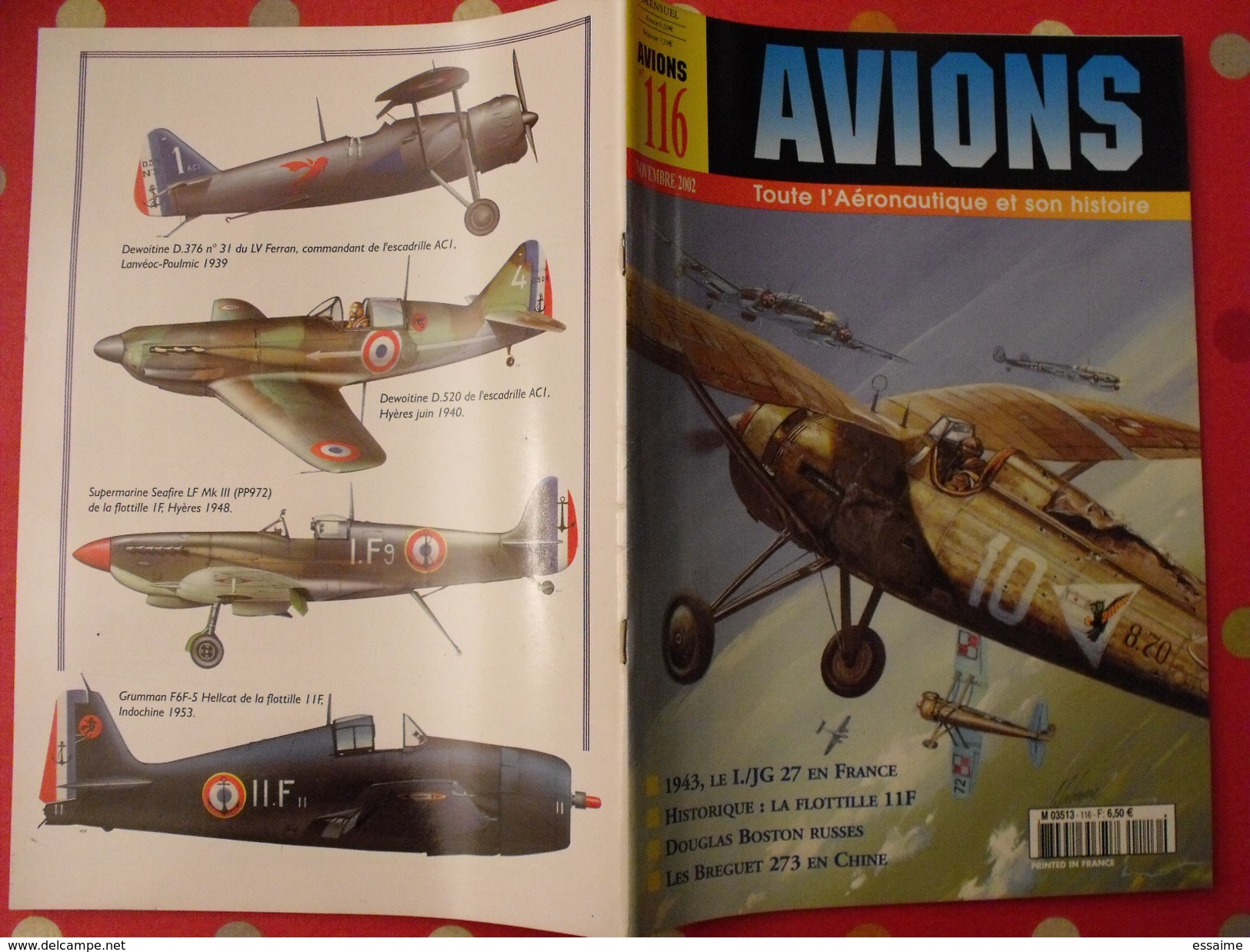 Lot De 3 Revues Avions. 2002-2003. Toute L'aéronautique Et Son Histoire. Aviation Avion - Aviation