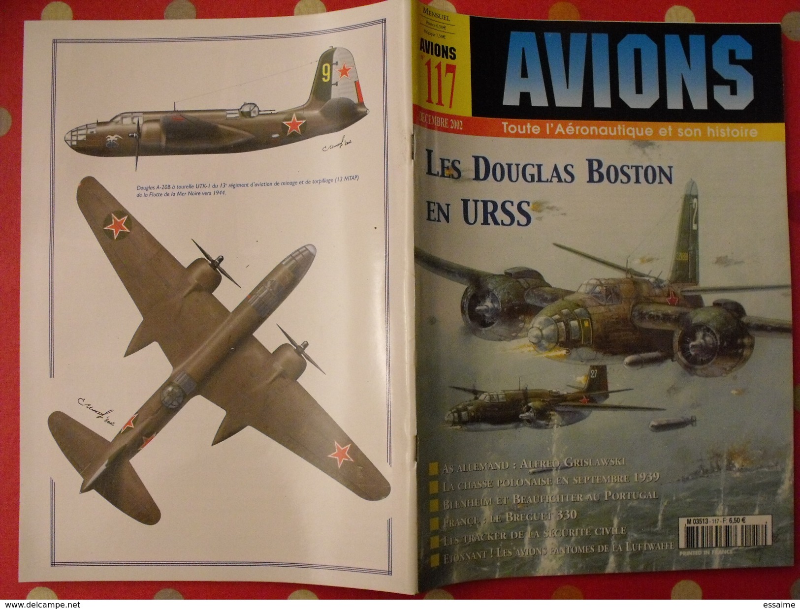 lot de 3 revues Avions. 2002-2003. toute l'aéronautique et son histoire. Aviation avion