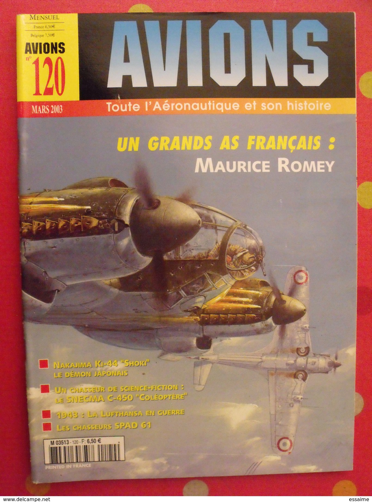 lot de 3 revues Avions. 2002-2003. toute l'aéronautique et son histoire. Aviation avion