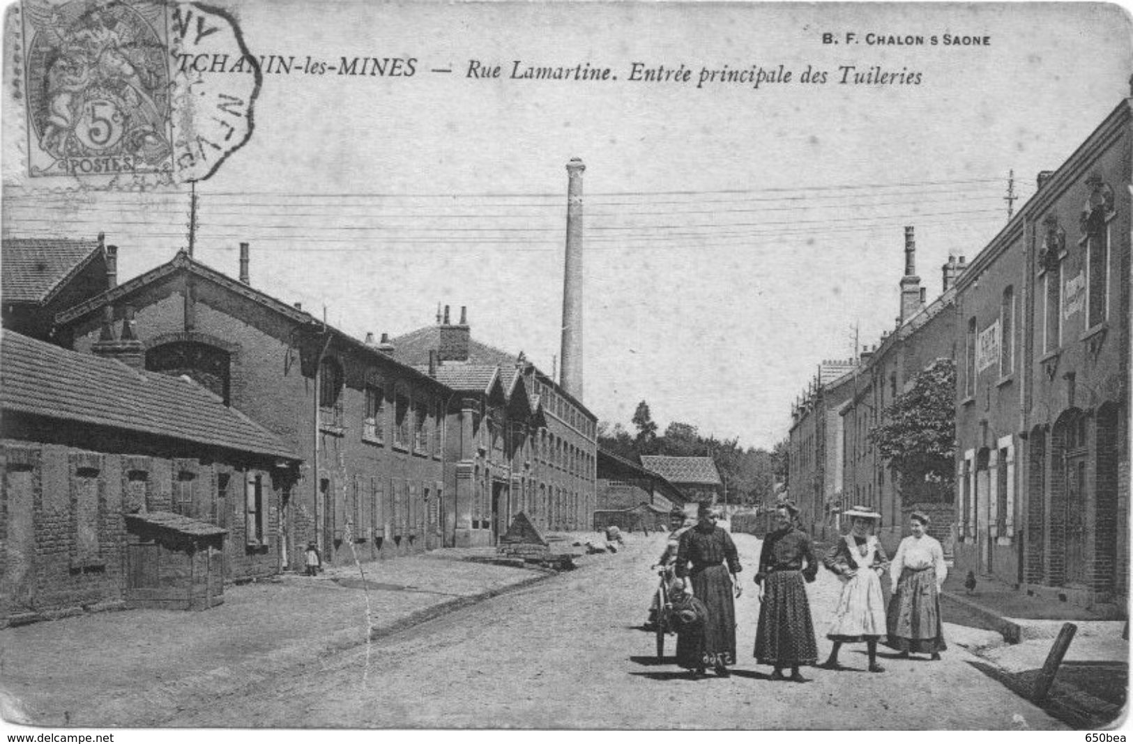 Montchanin Les Mines.Rue Lamartine.Entrée Principale Des Tuileries - Autres & Non Classés