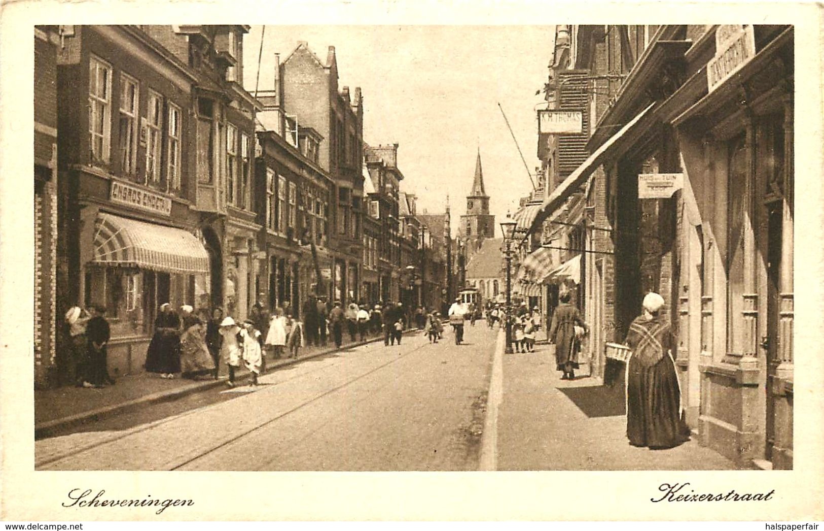 SCHEVENINGEN, KEIXERSTRAAT, NETHERLANDS, VINTAGE POSTCARD - Scheveningen