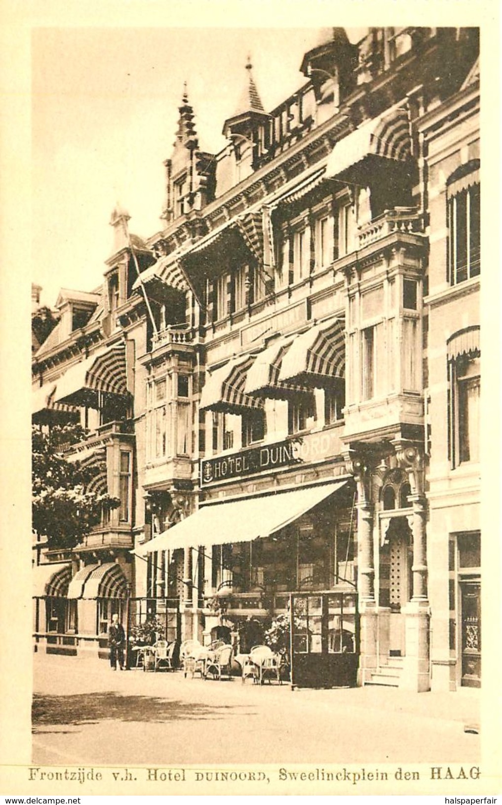 HOTEL DUINOORD, SWEELINCKPLEIN DEN HAAG, NEDERLAND, VINTAGE POSTCARD - Den Haag ('s-Gravenhage)