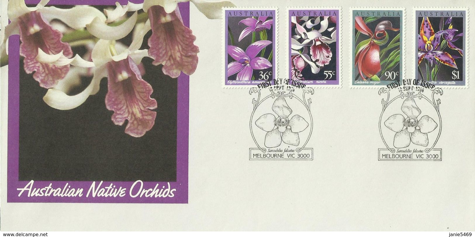 Australia 1986 Orchids FDC - FDC