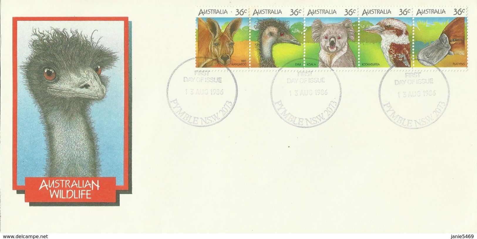 Australia 1986 Wildlife FDC - FDC