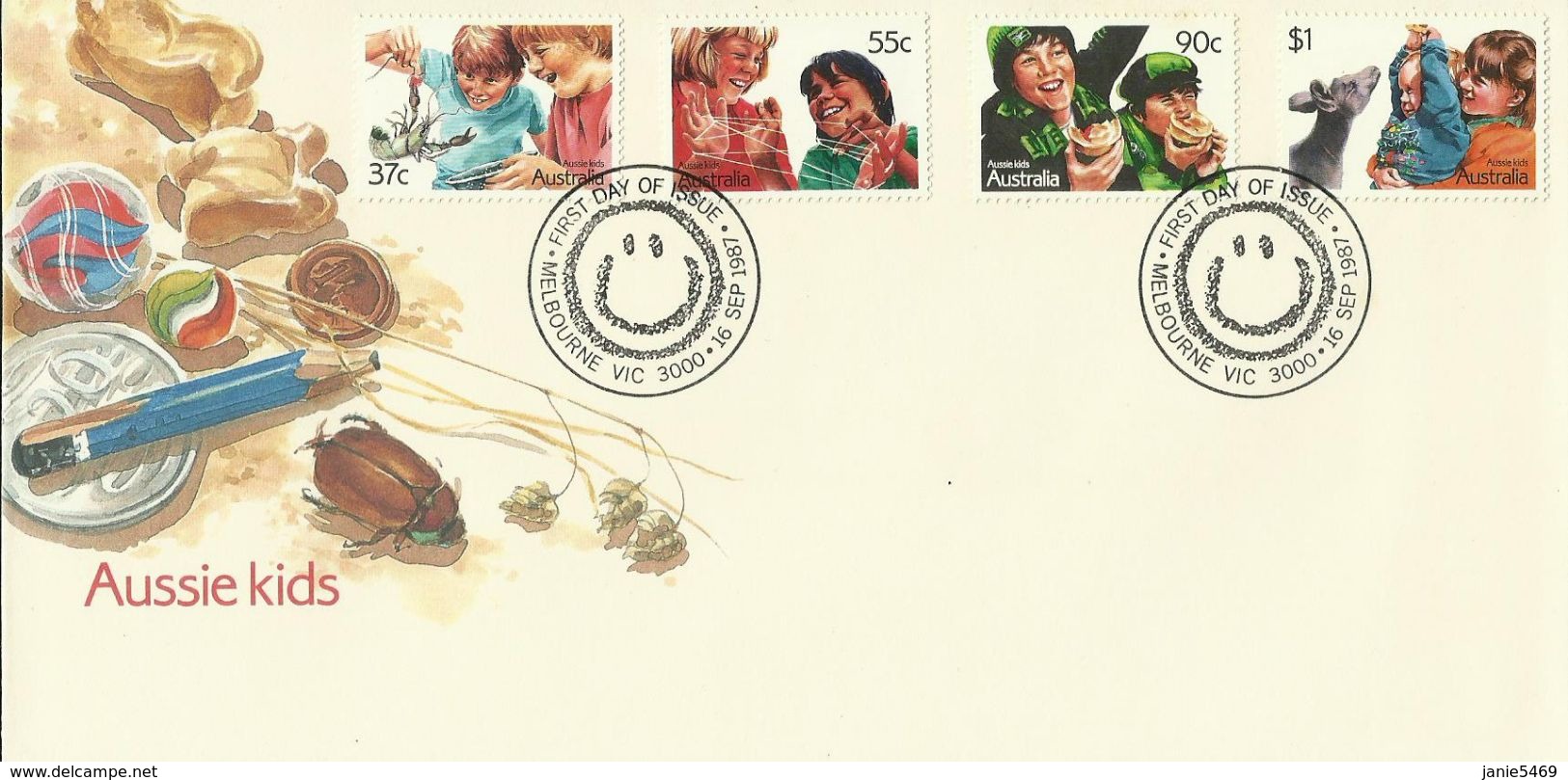 Australia 1987 Aussie Kids FDC - FDC