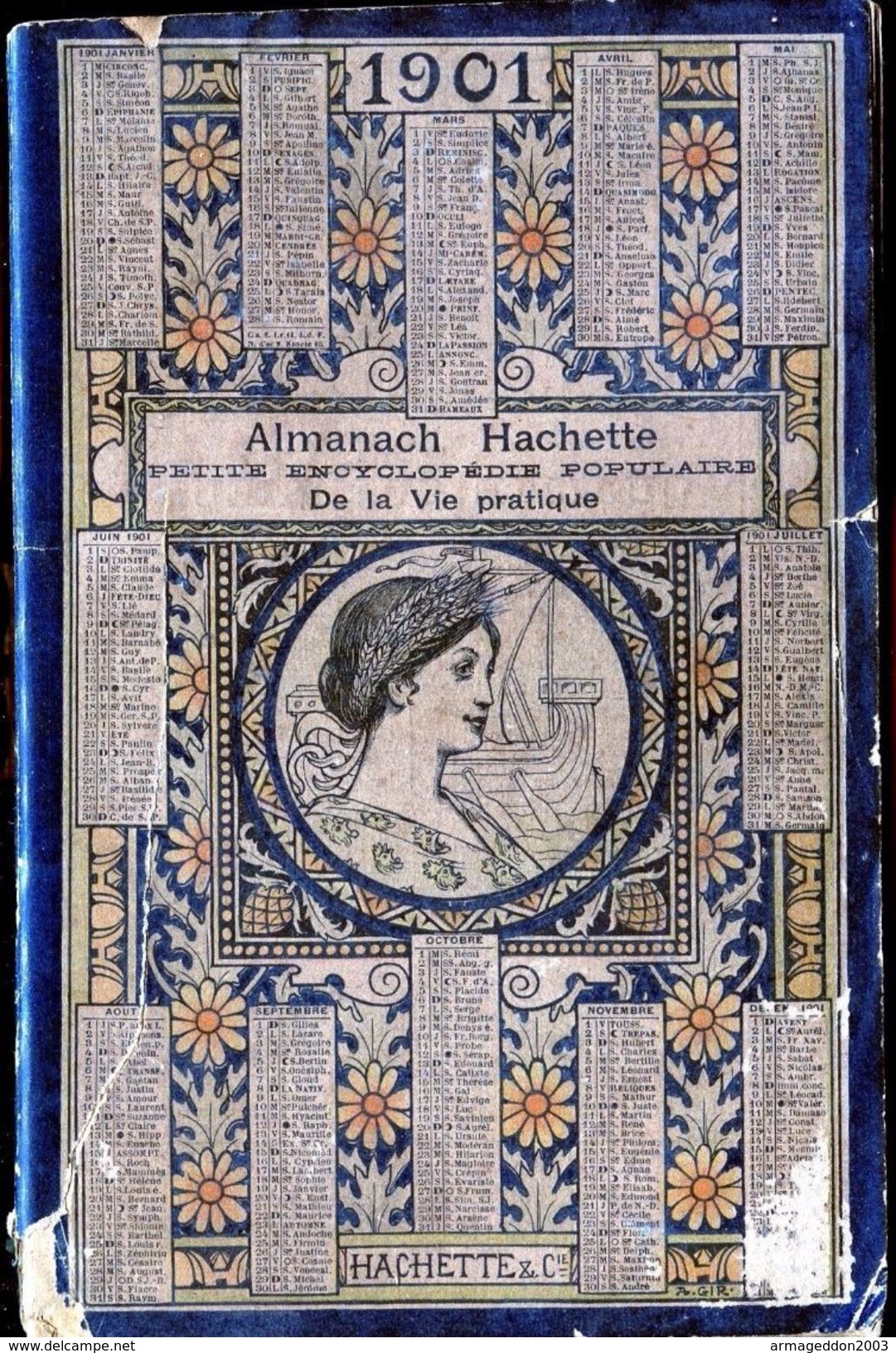 ALMANACH HACHETTE - 1901 Petite Encyclopédie Populaire De La Vie Pratique - Tamaño Grande : 1901-20