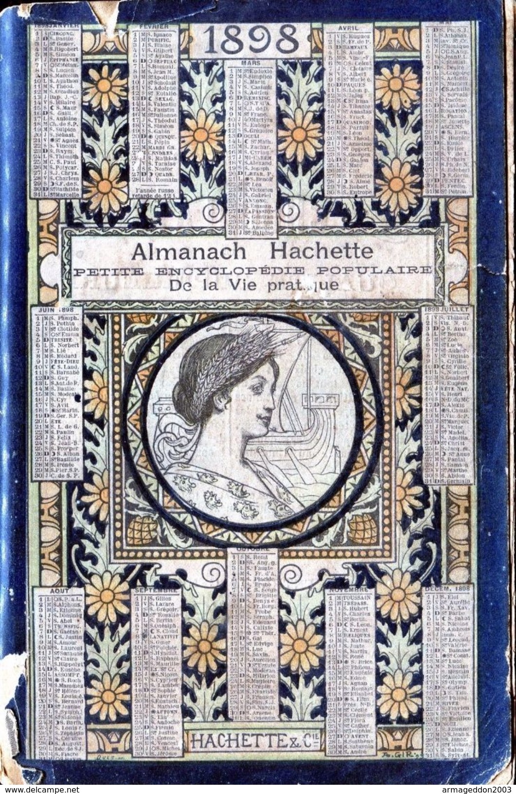 ALMANACH HACHETTE - 1898 Petite Encyclopédie Populaire De La Vie Pratique - Big : ...-1900