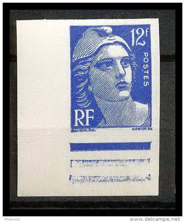 France N°812 Coin De Feuille Gandon Non Dentelé ** MNH (Imperforate) - Unclassified