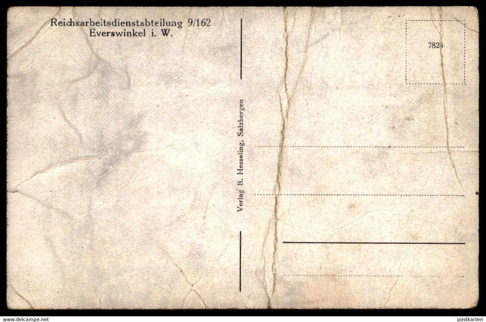 ALTE POSTKARTE EVERSWINKEL REICHSARBEITSDIENSTABTEILUNG 9/162 RAD Lager R.A.D. Reichsarbeitsdienst Abteilung AK Postcard - Warendorf