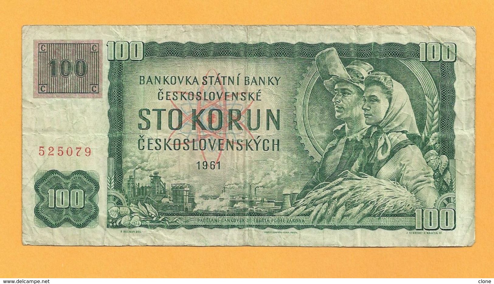 TCHECOSLOVAQUIE 100 Korun (1961) - Tchécoslovaquie