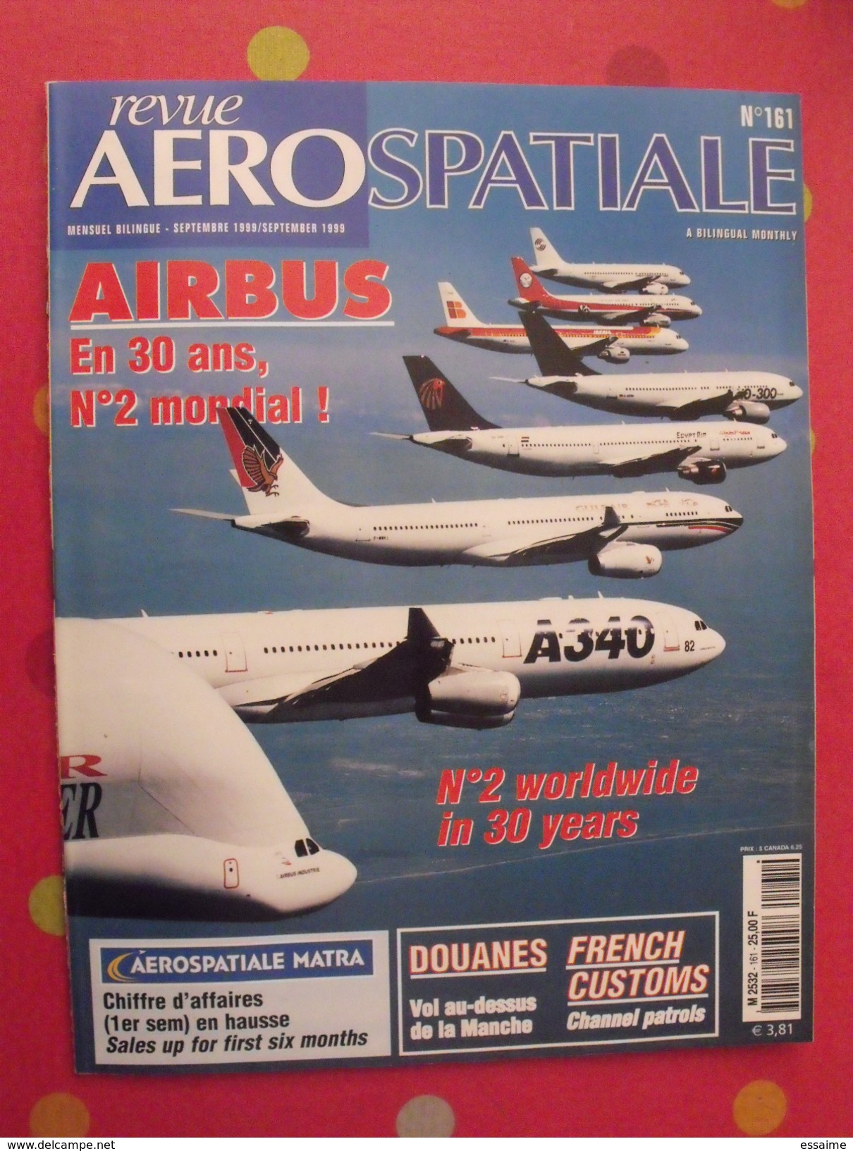 Revue Aérospatiale N° 161 De 1999. Airbus Boeing Bourget Ariane Hélicoptères - Luchtvaart