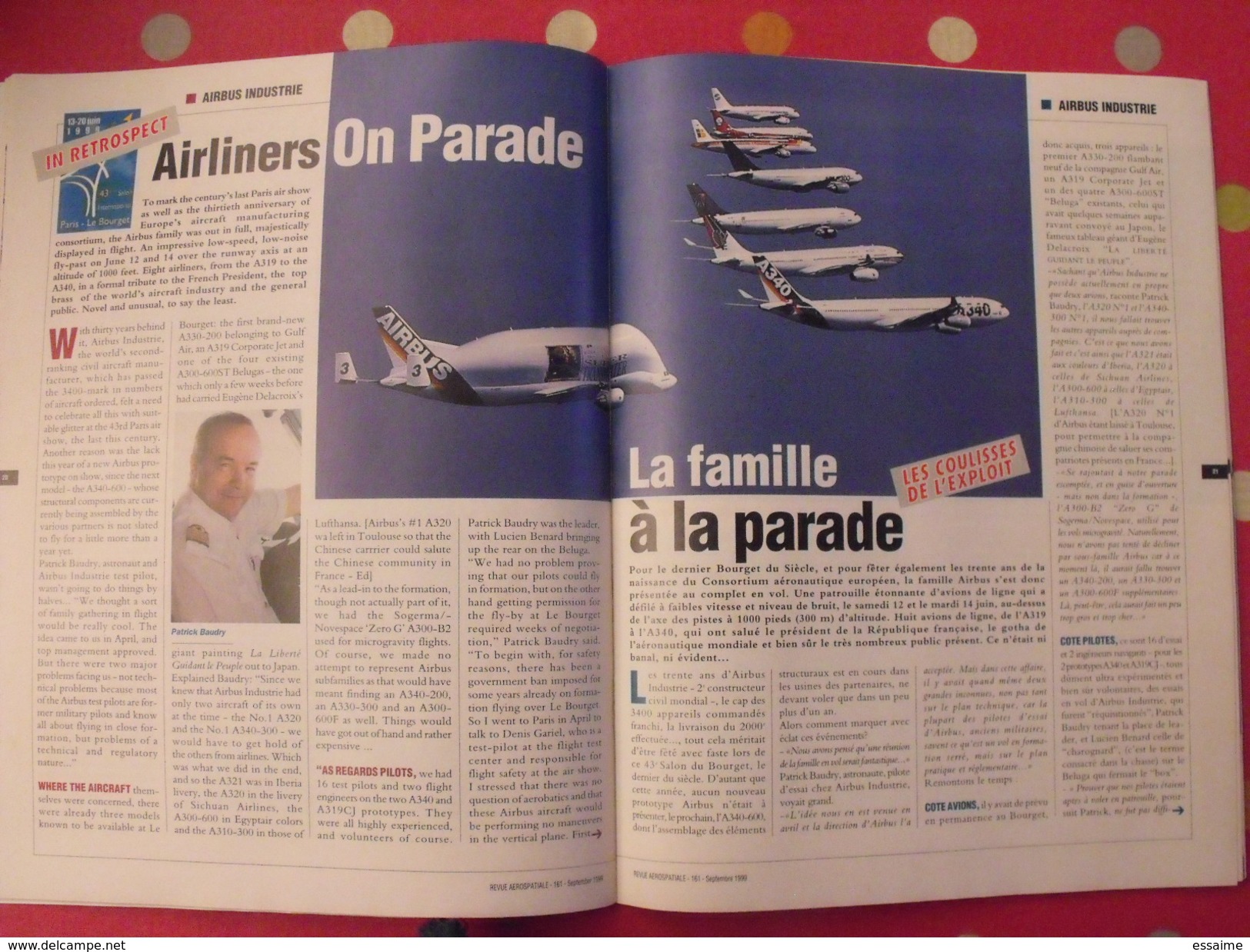 Revue Aérospatiale N° 161 De 1999. Airbus Boeing Bourget Ariane Hélicoptères - Aviation