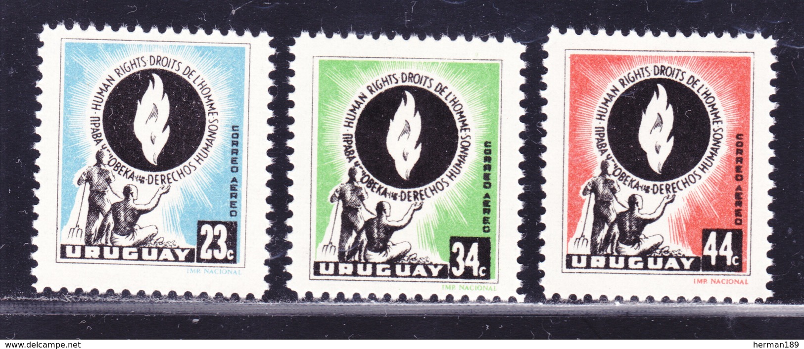 URUGUAY AERIENS N°  165 à 167 ** MNH Neufs Sans Charnière,  TB  (D2413) - Uruguay