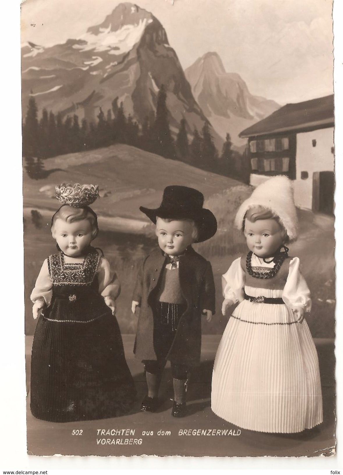 Bregenzerwald - Trachten Aus Dem Bregenzerwald - Illustration - Verlag Foto Rhomberg, Dornbirn - Puppen / Dolls / Poupée - Bregenzerwaldorte