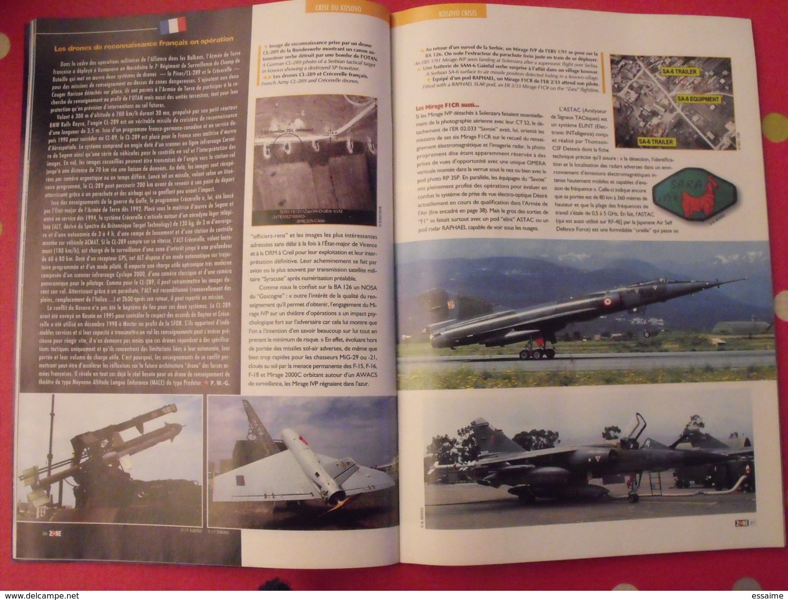 Air Zone Magazine N° 26 De 1999. Kosovo Mirage 2000 Zara Otan - Aviation