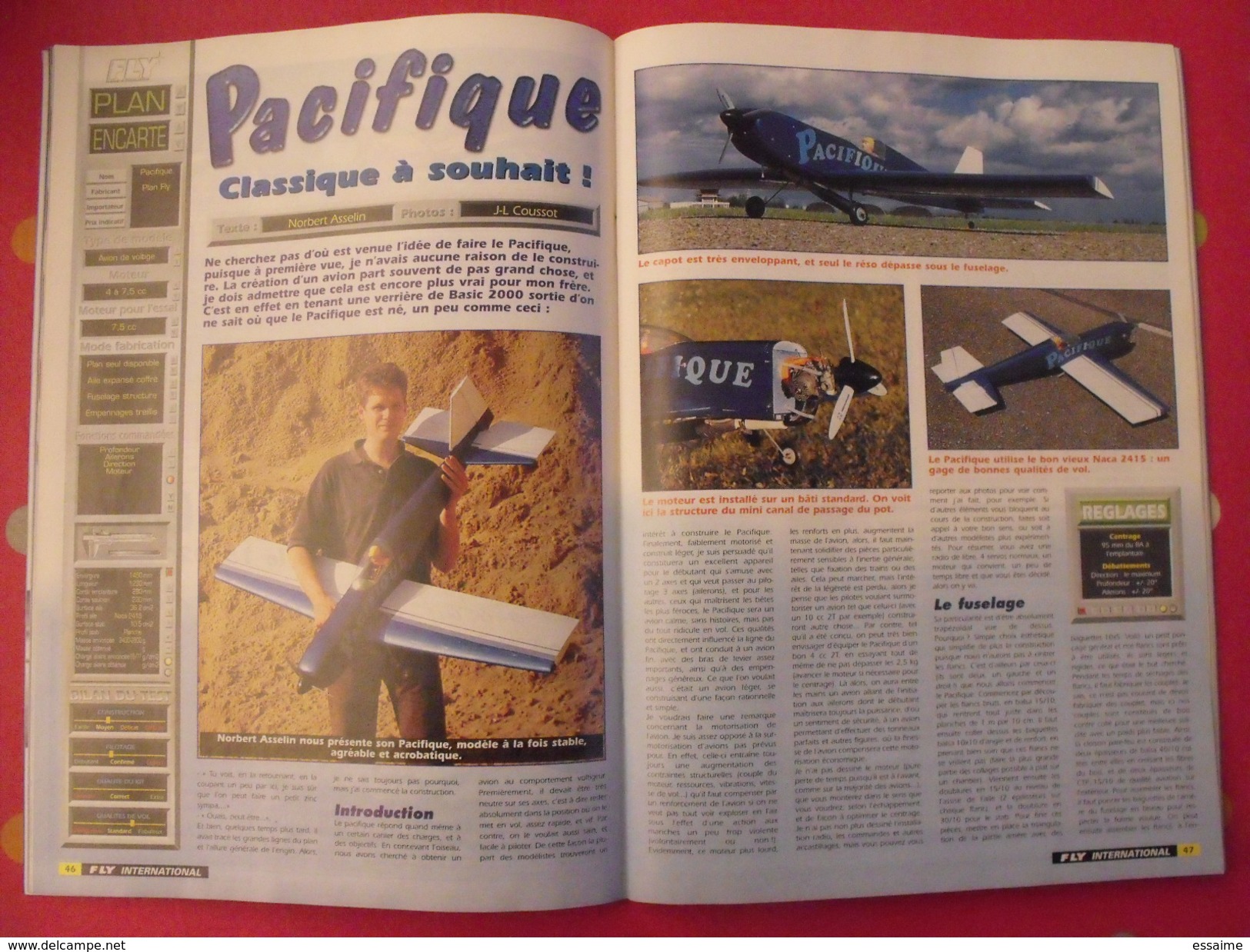 2 Revues FLY Aéromodélisme N° 47 & 48 De 1999. Plans Encartés. - Aviación