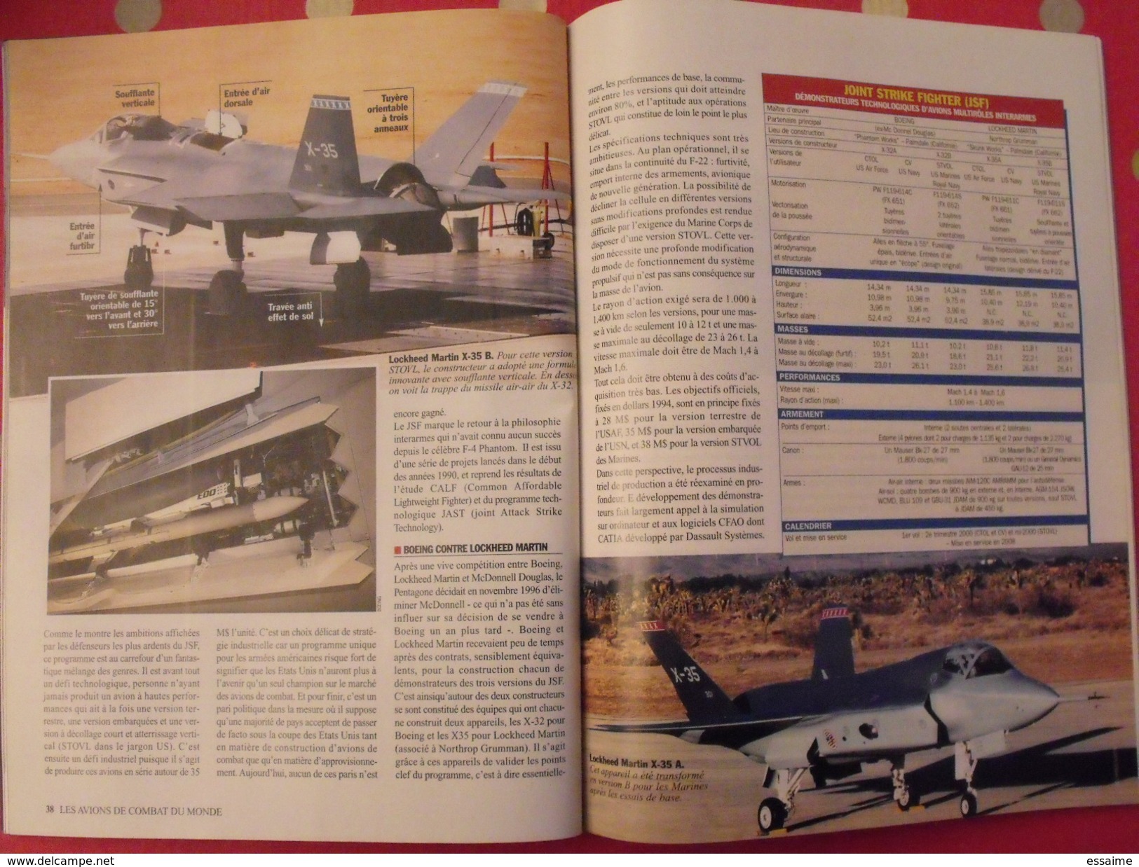 Air & Cosmos Aviation Guide Hors Série 2001 Les Avions De Combat Guide Mondial 190 Photos Et Fiches Techniques - Luftfahrt & Flugwesen