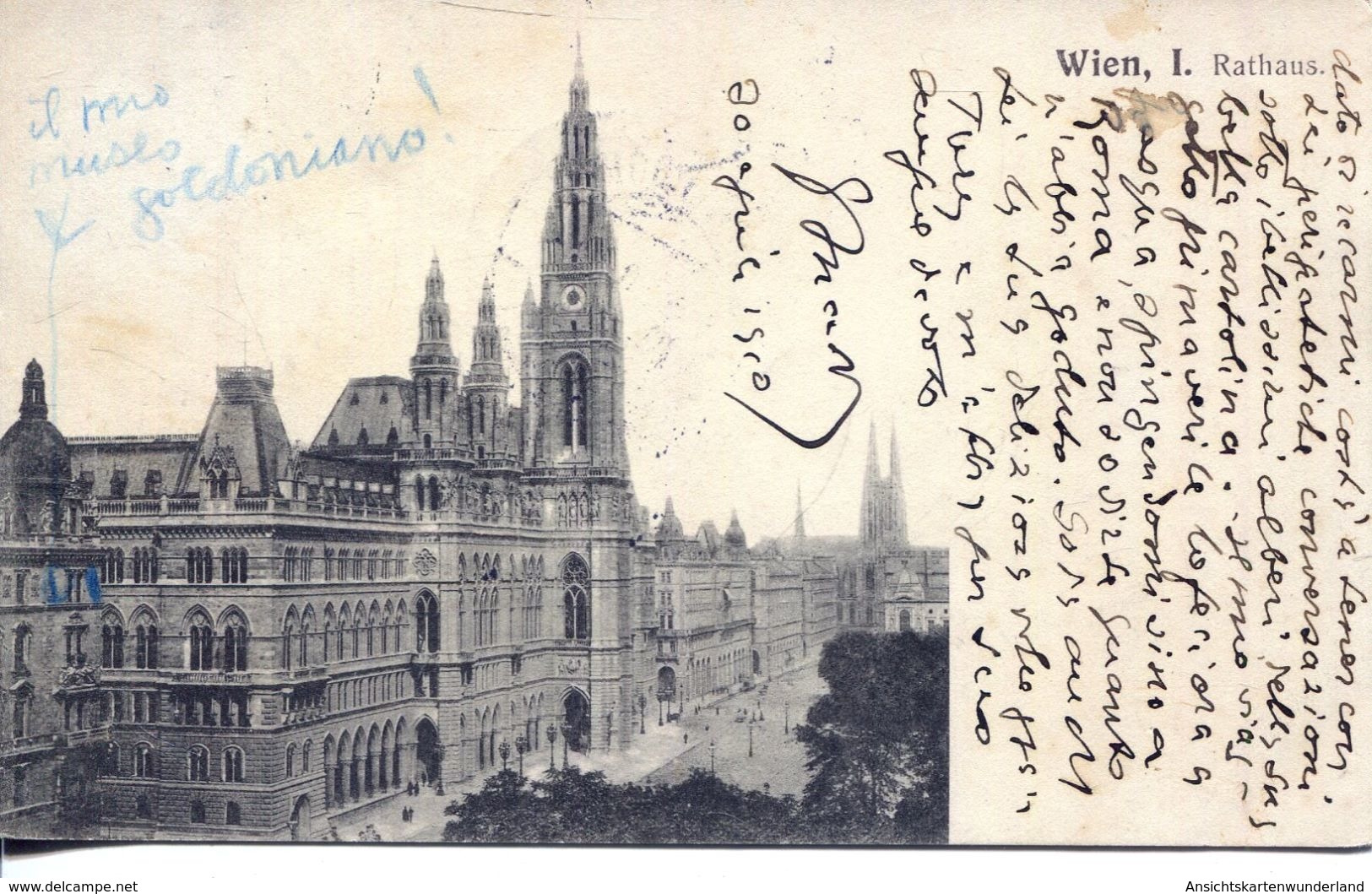 Wien - Rathaus1910 (002001) - Ringstrasse