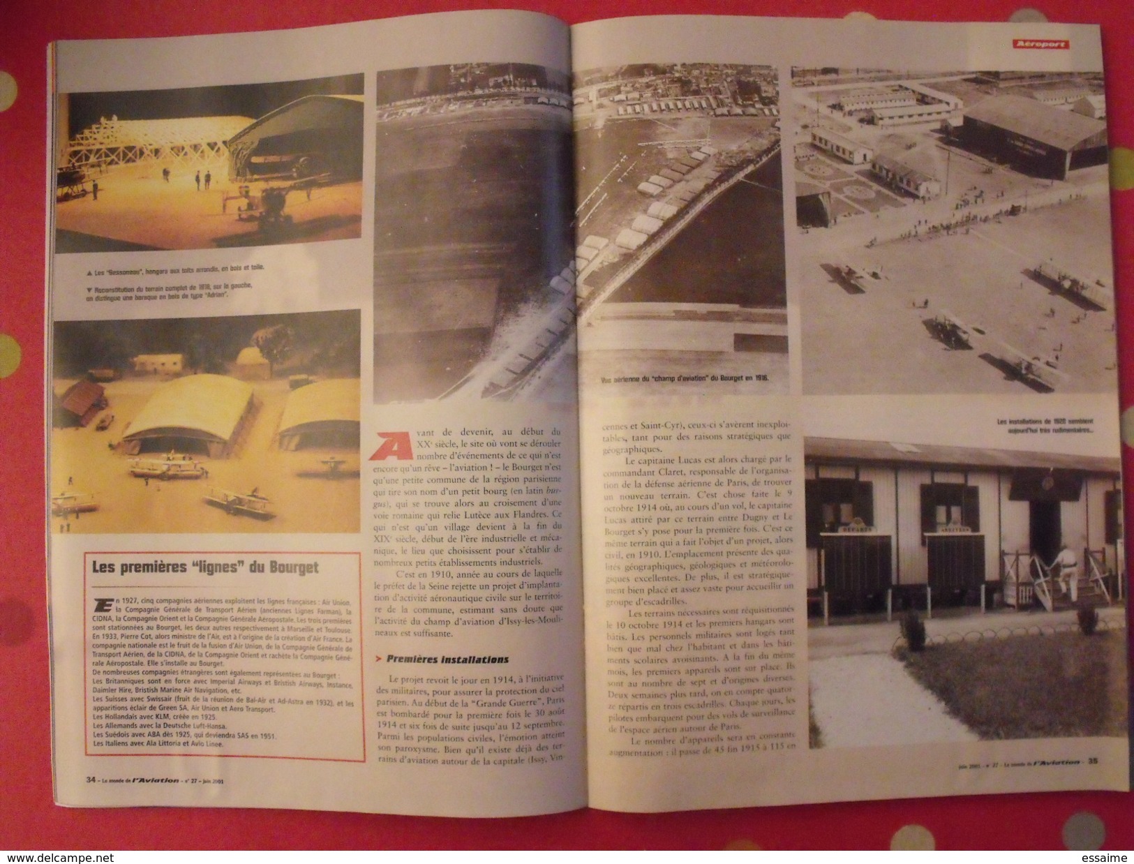 3 revues Le Monde de l'Aviation n° 9, 26, 27 (1999, 2001). Harrier, le bourget 2001 mirage III alizé