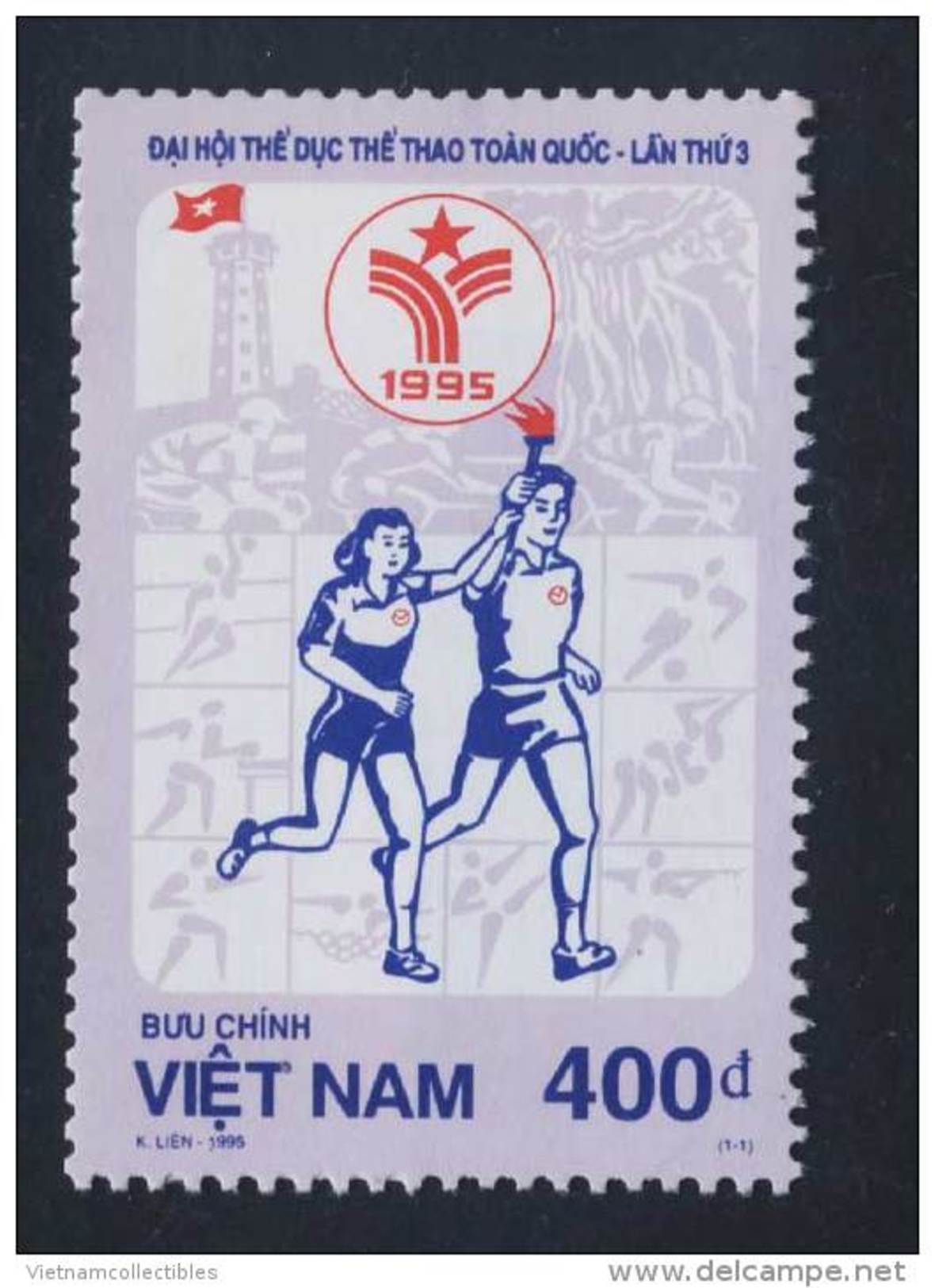 Vietnam Viet Nam MNH Perf Stamp 1995 : 3rd National Games / Table Tennis / Volleyball / Football (Ms716) - Vietnam