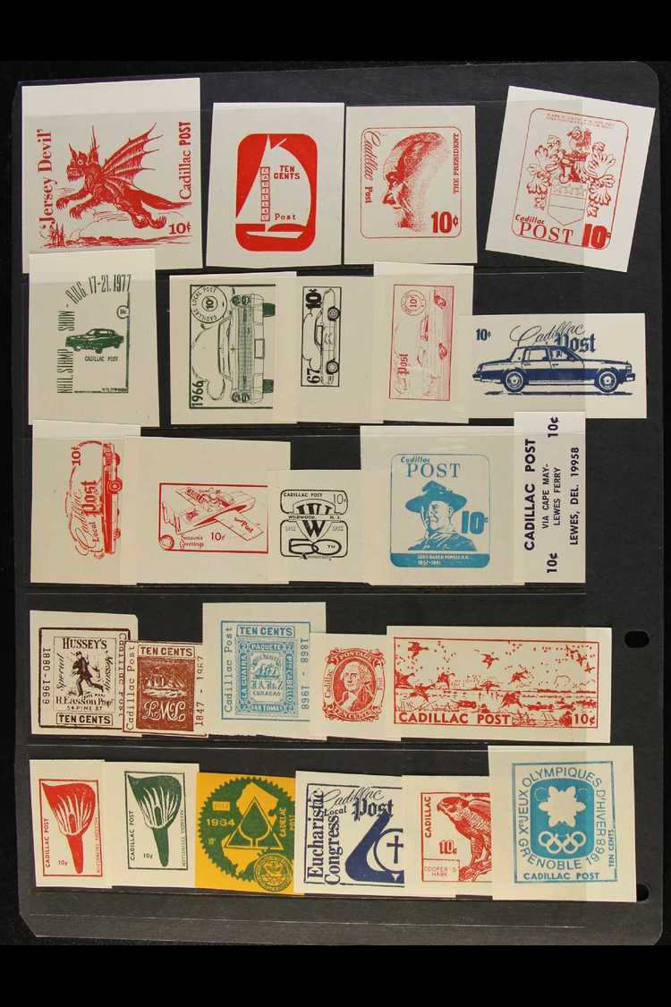 BOGUS AND FANTASY STAMPS 1960's To 1980's Substantial World Assembly Which Includes For Example: Hawaii Pineapple Post,  - Other & Unclassified