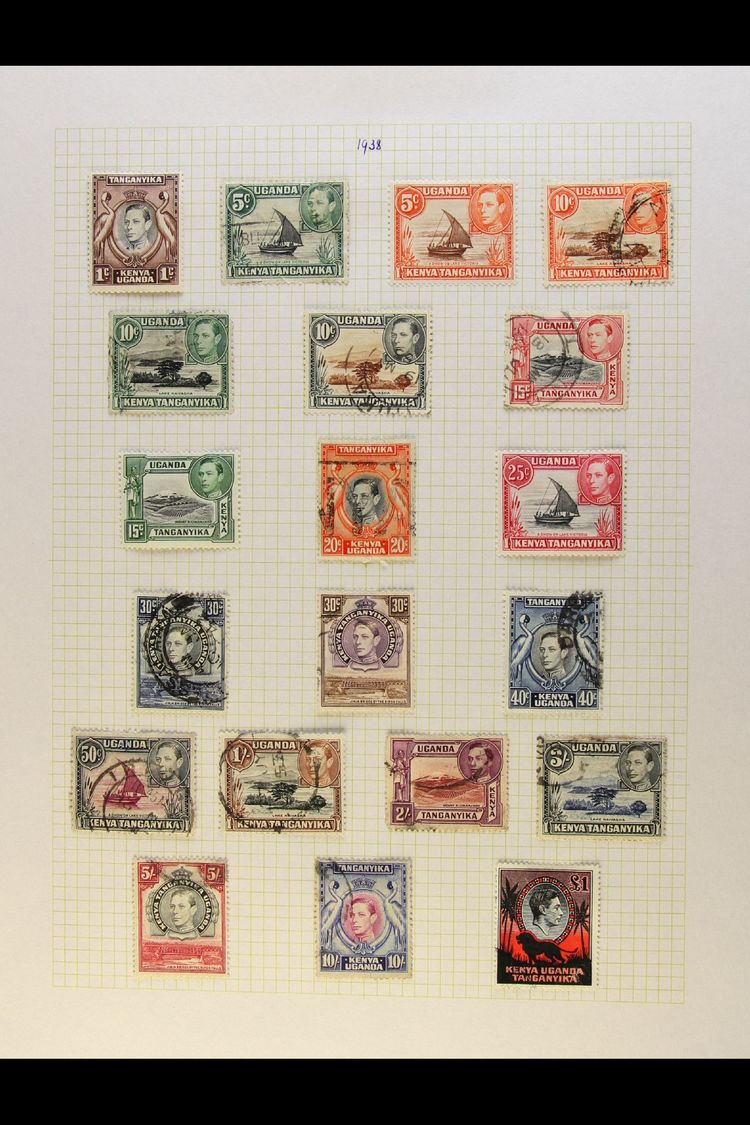 BRITISH AFRICA (EAST)  KGVI COMPREHENSIVE COLLECTION 1936-52 Attractive All Different Mint Or Used Collection On Album P - Autres & Non Classés