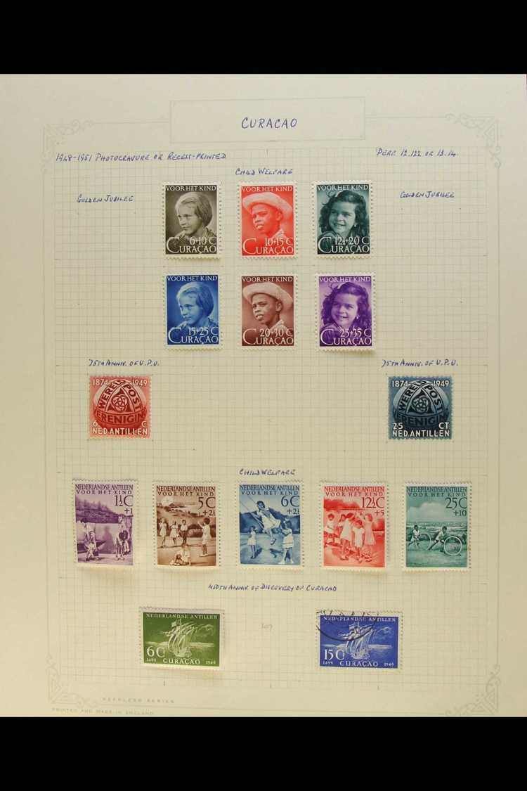 NETHERLANDS COLONIES 1873-1960 Mint And Used Collection On Album Pages, With Sections Of CURACAO Incl 1927 Marine Insura - Sonstige & Ohne Zuordnung