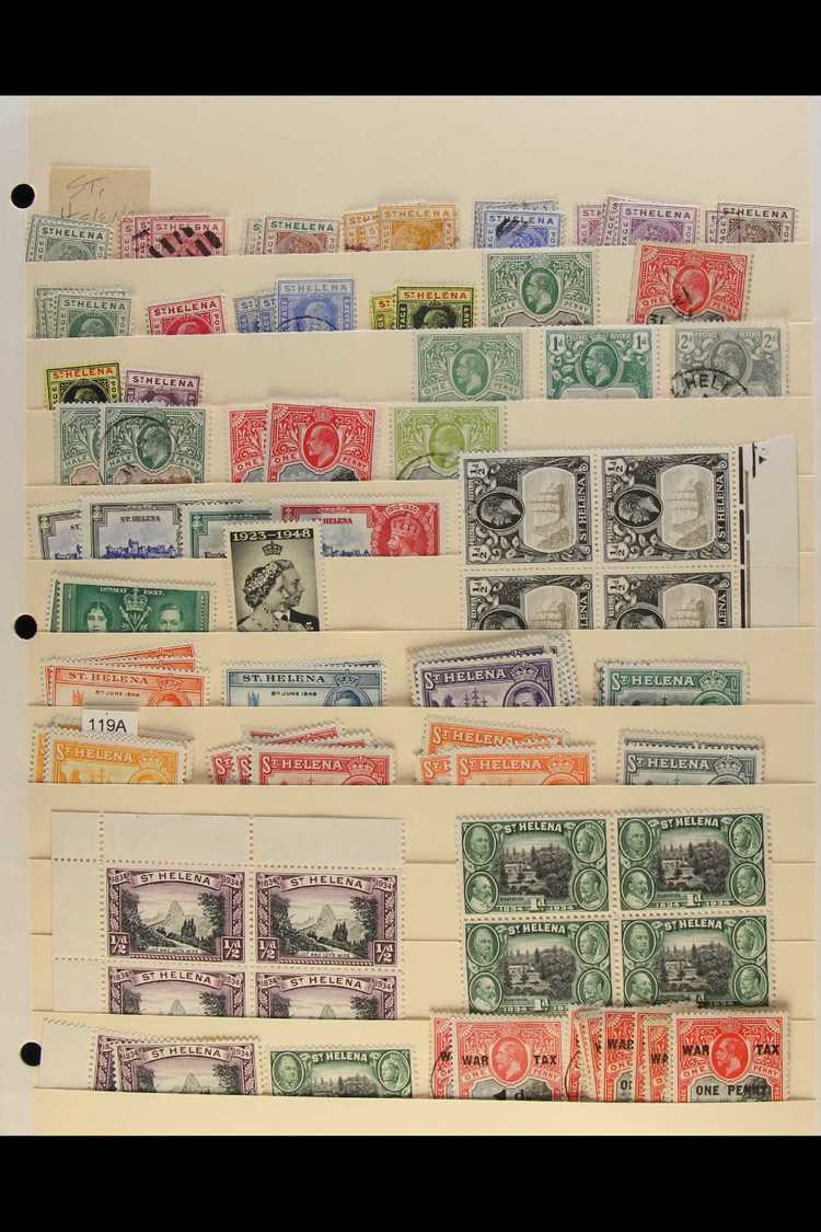 BRITISH ATLANTIC ISLANDS 1890 To 1990's Interesting Fine Mint (some Never Hinged) & Used Ranges On Stock Pages, Inc Asce - Sonstige & Ohne Zuordnung