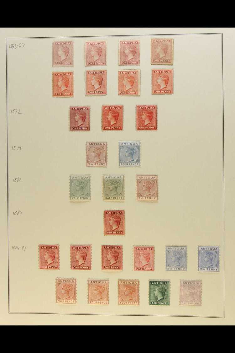 1863-1887 BRIGHT MINT COLLECTION Superb Range Of Chiefly Mint No Gum Queen Victoria Issues Incl 1863-67 1d Rosy Mauve Un - Other & Unclassified