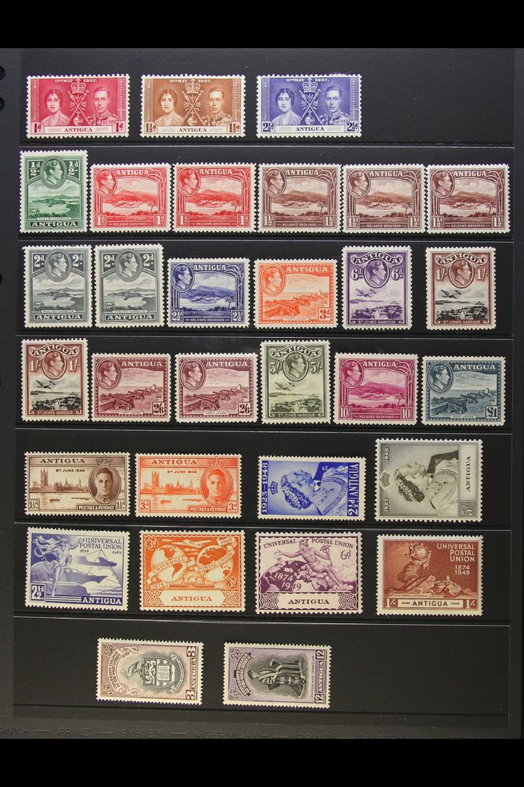 1937-52 MINT KGVI COMPLETE COLLECTION Presented On A Stock Page. Includes A Complete Run From The Coronation To The BWI  - Autres & Non Classés