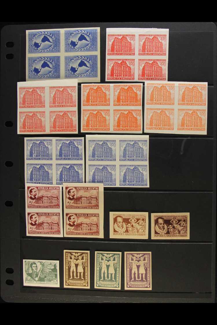 1940-49 IMPERF COLOUR TRIALS An Attractive Collection Of 1940s Issues, Many In Unissued Colours, Includes 1942 Post Offi - Andere & Zonder Classificatie