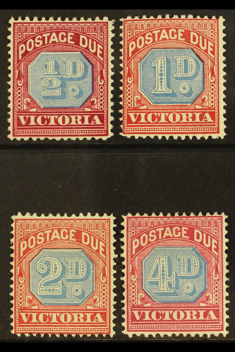 VICTORIA POSTAGE DUES 1890 ½d, 1d, 2d, And 4d All Listed Shades, SG D1a/D4a, Fine Mint. (4 Stamps) For More Images, Plea - Altri & Non Classificati