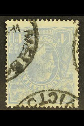 1918-23 4d Ultramarine WATERMARK INVERTED Variety, SG 65w, Fine Used, Scarce. For More Images, Please Visit Http://www.s - Sonstige & Ohne Zuordnung