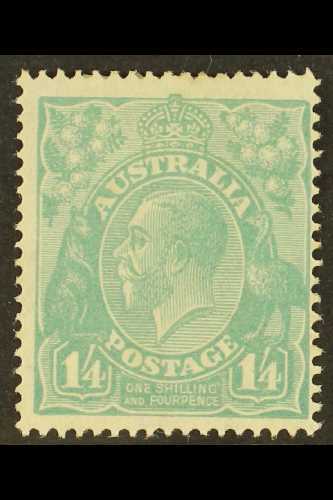 1926-30 1s.4d Pale Greenish Blue, Perf. 14, SG 93, Fine Mint. For More Images, Please Visit Http://www.sandafayre.com/it - Andere & Zonder Classificatie