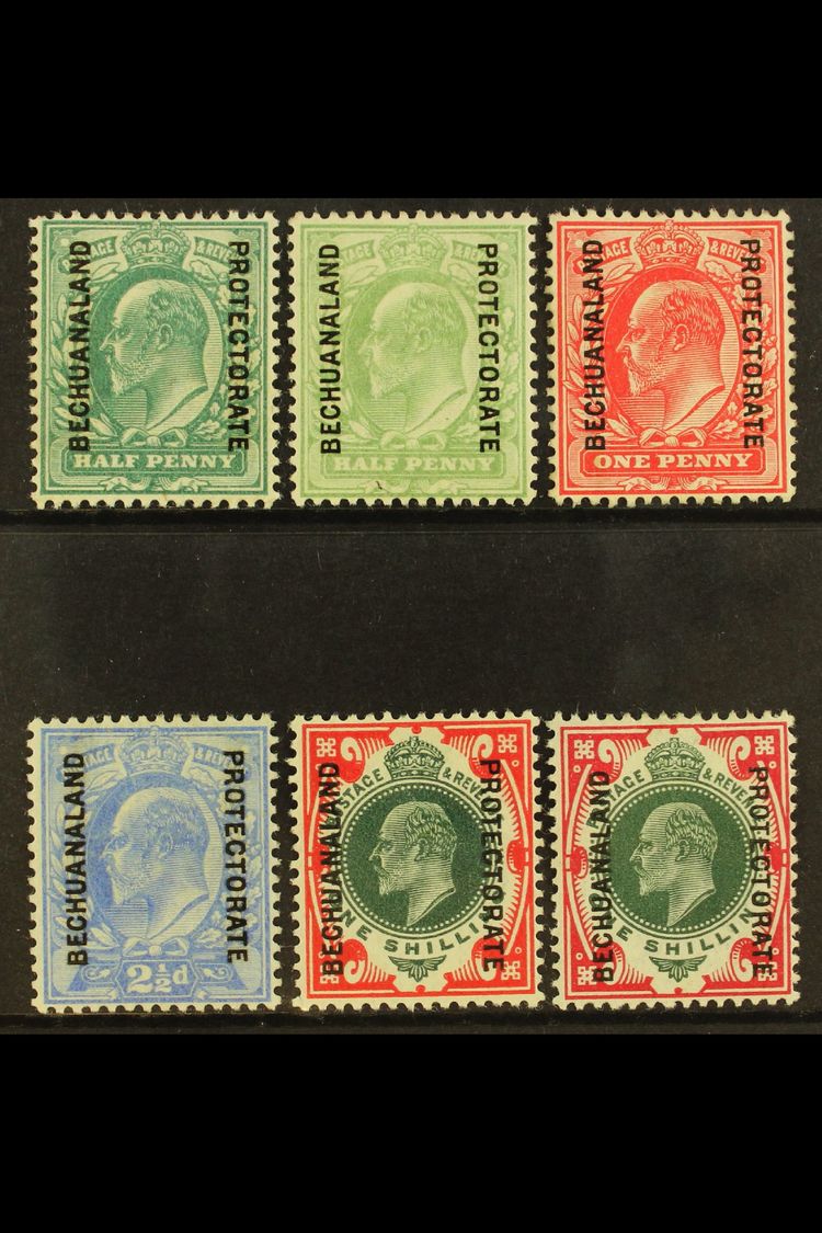 1904-13 Complete Overprint Set On Stamps Of Edward VII Incl Both ½d And Both 1s Shades, SG 66/71, Fine Mint. (6 Stamps)  - Andere & Zonder Classificatie