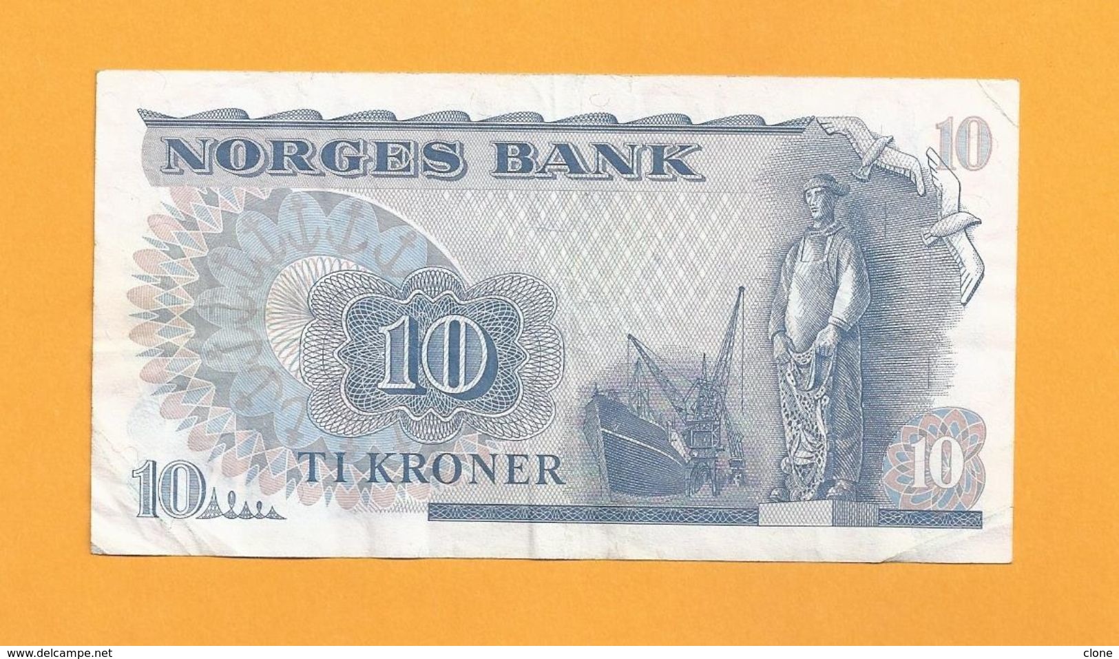 NORVEGE - 10 Kroner (1973). - Norvège