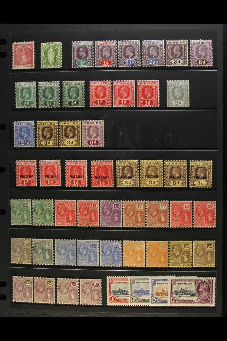 1887-1982 MINT COLLECTION. A Most Useful, Occasionally Duplicated Mint Collection Presented On Stock & Album Pages. Incl - British Virgin Islands