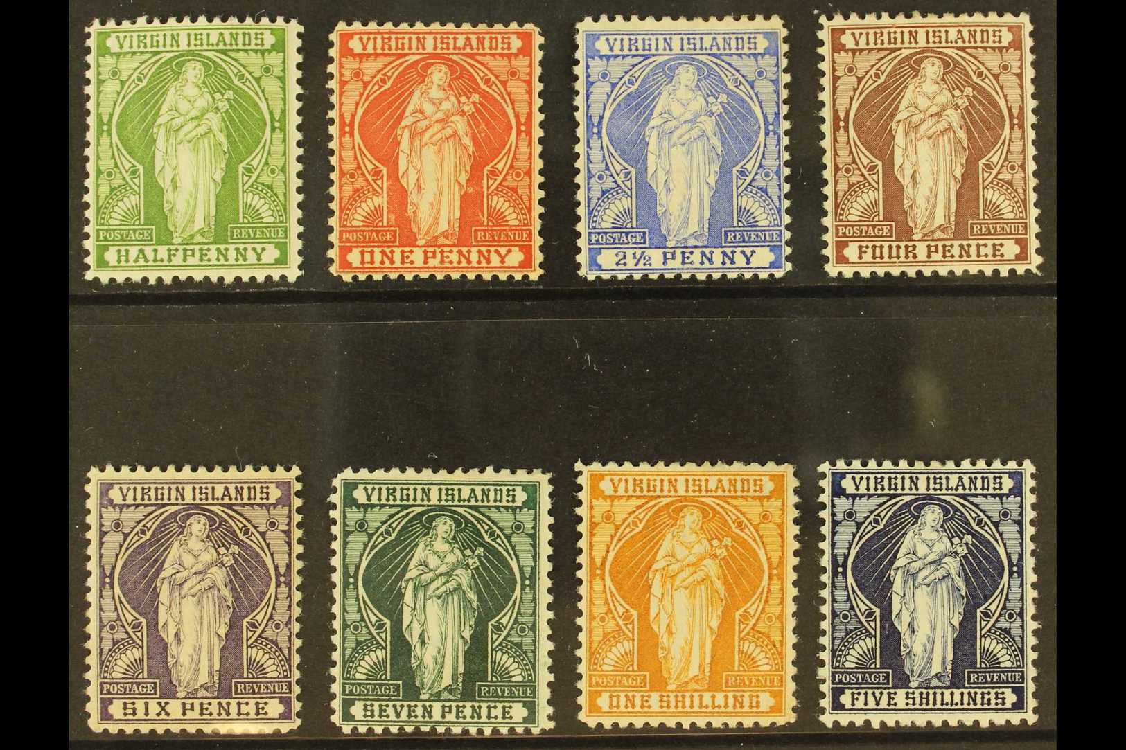 1899 St Ursula Complete Definitive Set, SG 43/50, Fine Mint. (8 Stamps) For More Images, Please Visit Http://www.sandafa - British Virgin Islands