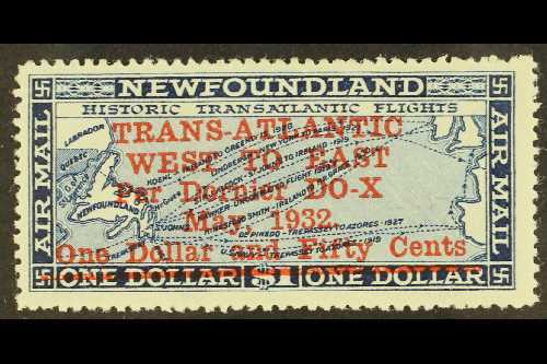 1932 $1.50 On $1 Deep Blue Dornier Do-X Airmail, SG 221, Very Fine And Fresh Mint. For More Images, Please Visit Http:// - Other & Unclassified