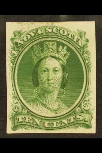 1860 10c Green Plate Proof On India, Uni 12TCxi, Fine With Even Margins All Round. For More Images, Please Visit Http:// - Autres & Non Classés