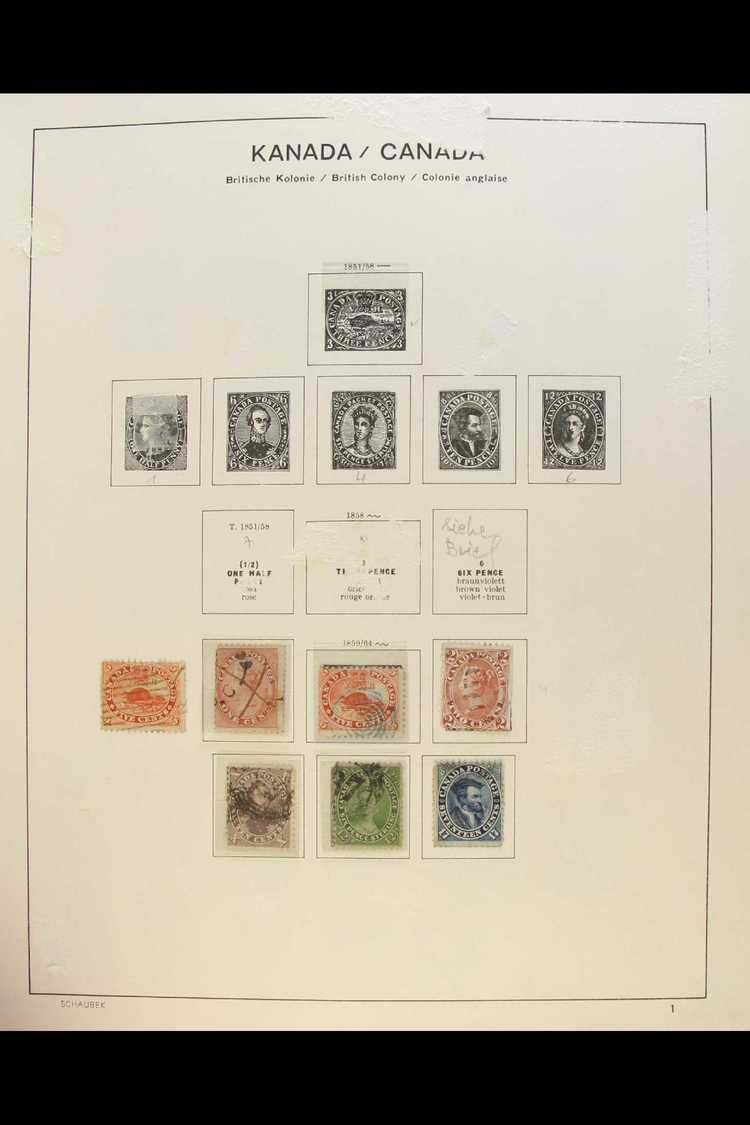 1859-1988 ATTRACTIVE COMPREHENSIVE USED COLLECTION In A Schaubek Album, Chiefly ALL DIFFERENT, Inc 1859 Set, 1864 2c (st - Other & Unclassified